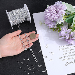 Набор для самостоятельного изготовления ожерелья из алюминиевых цепей-панцирей DIY-SP0001-13A-S