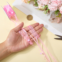 Лента из полиэфирных и пластиковых бусин&nbsp;OCOR-WH20012-61A