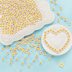 Белые непрозрачные европейские бусины из акрила OPDL-FS0001-01