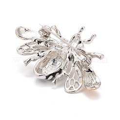 Брошь пчела из сплава с жемчугом из смолы JEWB-A004-01P