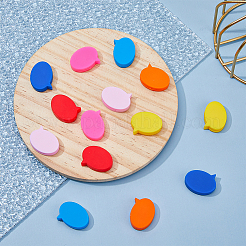 14шт 7-цветный силиконовый глушитель для теннисной ракетки с речевыми пузырями&nbsp;AJEW-FH0004-58