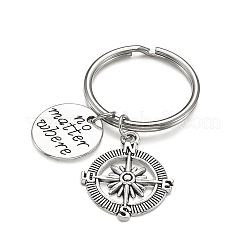 Модный винтажный сплав брелок&nbsp;KEYC-TA0005-06