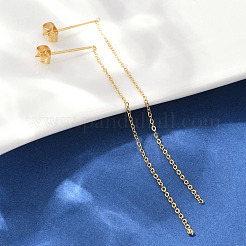 Серьги-гвоздики из нержавеющей стали 304&nbsp;EJEW-Z089-18G