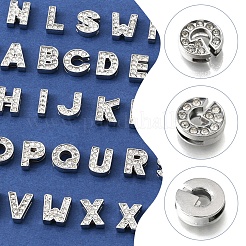 52 шт. 26 стиля алфавита сплав начальные слайд-шармы со стразами класса А ALRI-FS0001-08