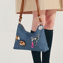 4 шт. 4 стиля 201 брелок-подвеска из нержавеющей стали&nbsp;KEYC-SP0001-42