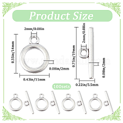 100 шт. застежки-тоггл из сплава FIND-SC0008-06