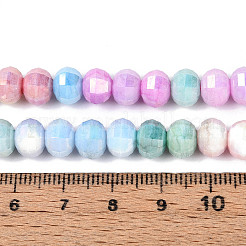 Антикоррозийные гальванические стеклянные бусины&nbsp;GLAA-N029-8mm-01