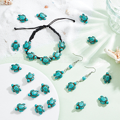 4 нитка синтетические бусины из говлита нити G-NB0004-37