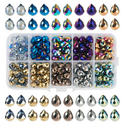 150шт 10 цвета гальванические стеклянные бусины EGLA-TA0013-02