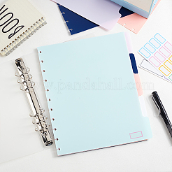 3 комплект/15 листа пластиковых разделителей для блокнота в дисковом переплете&nbsp;DIY-OC0010-55