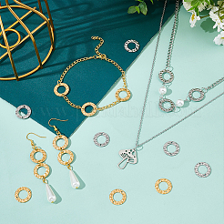 60 шт. 2-х цветные подвески-соединители из нержавеющей стали 304&nbsp;STAS-PH0005-12