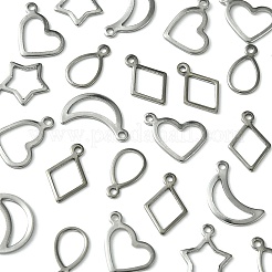 60 шт. 5 стиля подвески из нержавеющей стали 304&nbsp;STAS-FS0001-43