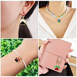 30шт 5 цвета сплава эмалевые подвески&nbsp;FIND-TA0006-07