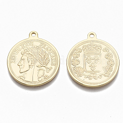 Подвески латунные монеты KK-R132-084-NF