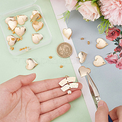 16 шт. латунные серьги-гвоздики&nbsp;KK-DC0001-30