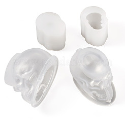 4 шт. 2 стиля украшения черепа силиконовые формы для самостоятельного изготовления&nbsp;DIY-TA0011-38