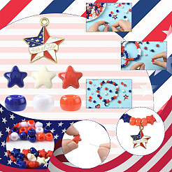 Наборы для самостоятельного изготовления браслетов на день независимости DIY-FS0009-53