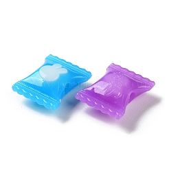 Двухцветные непрозрачные акриловые бусины SACR-I005-04D