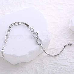 Европейский стиль нержавеющая сталь стразы бесконечность ссылка FF5683