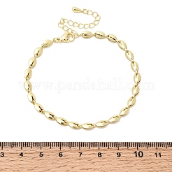 Браслеты из латунной цепочки для женщин&nbsp;BJEW-K298-09G