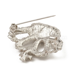 Брошь в форме короны со стразами JEWB-Q030-07P