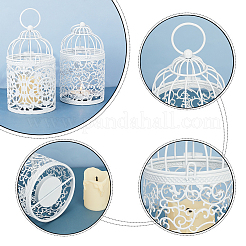 Металлический железный подсвечник для птичьей клетки AJEW-GA0002-28