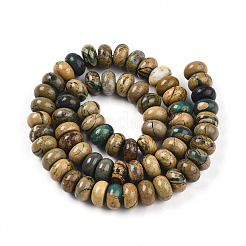 Нити бусин из натурального камня вердит G-T140-72A