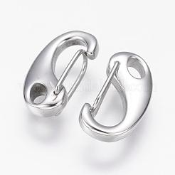 Фурнитура для брелока-застежки-кнопки из нержавеющей стали 304 STAS-G143-11D