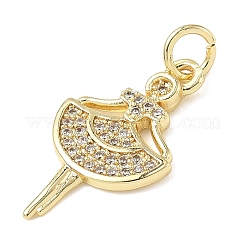 Латунные микро проложить кубического циркония подвески&nbsp;ZIRC-I356-08G-01