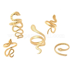 5 шт. открытые манжеты из нержавеющей стали 304 для женщин&nbsp;RJEW-K313-05G