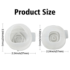 1 набор из 2 силиконовых форм для свечей в виде 3D-розы&nbsp;ST-CJ0007-66