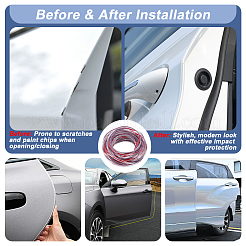 10м ПВХ молдинг для салона автомобиля&nbsp;AJEW-WH0609-403A