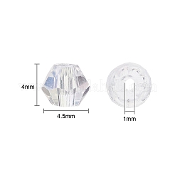 500 шт. Граненые биконусы из гальванических бусин&nbsp;EGLA-YW0001-08