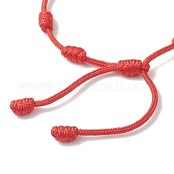 Регулируемые плетеные браслеты из полиэстера для женщин&nbsp;BJEW-JB13412