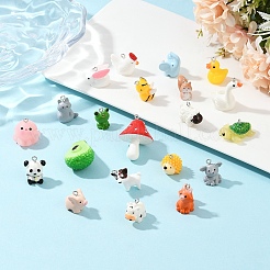 21шт 21 стиля непрозрачные подвески из смолы&nbsp;RESI-YW0003-27