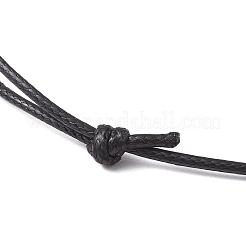 Изготовление ожерелий из вощеного полиэфирного шнура с регулируемой длиной AJEW-JB01308-01