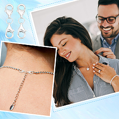 4 шт. 925 серебряные застежки-когти-омары&nbsp;FIND-PH01466