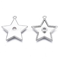 Латунные микропаве прозрачные подвески с фианитом&nbsp;KK-N232-206