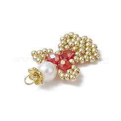 Подвески-ангелы из стеклянных бисеров&nbsp;PALLOY-MZ00652-07