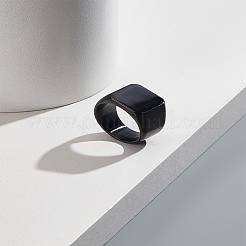 1 шт. квадратные кольца из нержавеющей стали для мужчин&nbsp;RJEW-LP0001-43