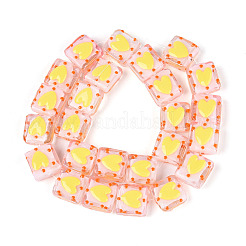 Ручной спрей окрашены бусины бисера LAMP-N035-02I