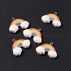 Подвески из непрозрачной смолы RESI-G040-D03-B