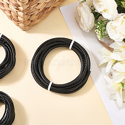 Плетеный кожаный шнур с сердечником&nbsp;WL-CL0001-01A