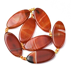 Натуральные полосатые агатовые бусы&nbsp;G-F825-A01-01A