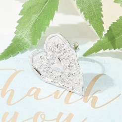 Кольца-манжеты в форме сердца из нержавеющей стали 304 с защитой от потускнения&nbsp;RJEW-M047-08P