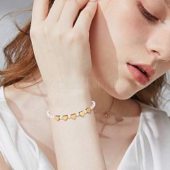 20 шт. 2-х цветные бусины из нержавеющей стали 304 STAS-UN0059-77