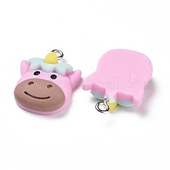 Подвески из непрозрачной смолы&nbsp;LS-RESI-G028-19P