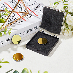 Кремниевая позолоченная светоотражающая линза&nbsp;AJEW-WH0248-391B