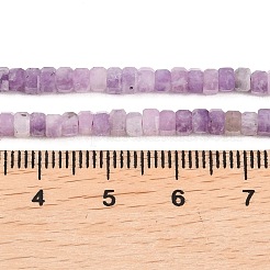 Натуральный лепидолит / пурпурный слюдяный камень бисер пряди&nbsp;G-G345-C18-2x4mm