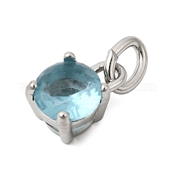 Подвески из нержавеющей стали Birthdaystone с тематикой марта 304.&nbsp;STAS-B128-60P-03